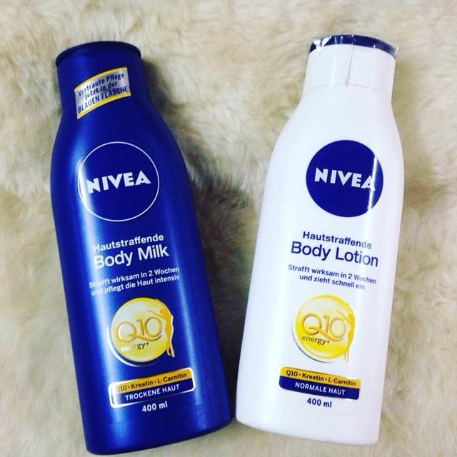 Sữa Dưỡng Thể Nivea Q10 Energy+ Hautstraffende Body Milk 400Ml