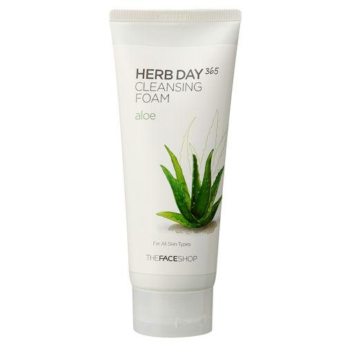 THEFACESHOP - Sữa Rửa Mặt Cung Cấp Nước Herb Day 365 Cleansing Foam Aloe 170ML