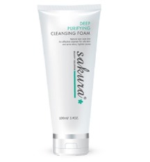 Sửa Rửa Mặt Dành Cho Da Nhờn Mụn Sakura Deep Purifying Cleansing Foam 100ml