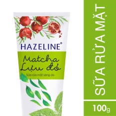 Sữa rửa mặt Hazeline matcha & lựu đỏ 100g