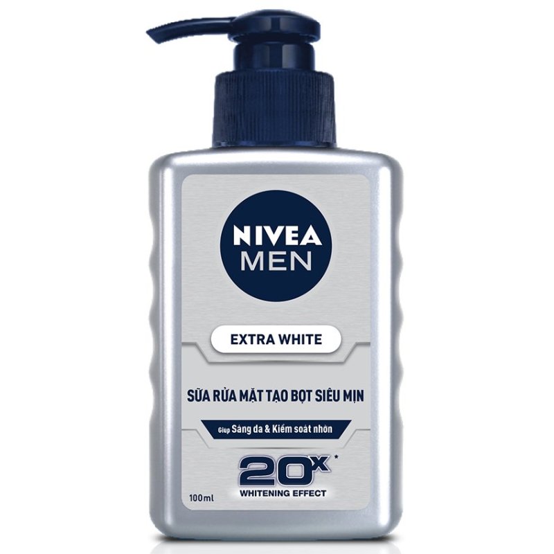 Sữa rửa mặt Nivea Men Extra White Sáng da và Kiểm soát nhờn 100ml