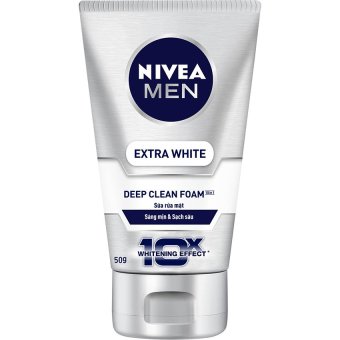 Sữa rửa mặt sáng da 10 trong 1 NIVEA Men 10in1 10X Whitening Effect Face Wash 50g  
