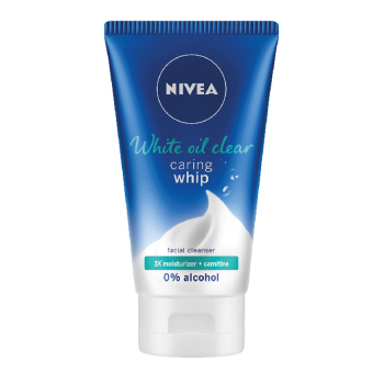 Sữa rửa mặt tạo bọt trắng da sạch nhờn NIVEA White Oil Clear Caring Whip 100ml