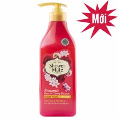 Sữa tắm dạng Gel ngăn ngừa các vết rám đen Showermate hương hoa Đào và hoa Hồng Hàn Quốc 550ml – Hàng Chính Hãng