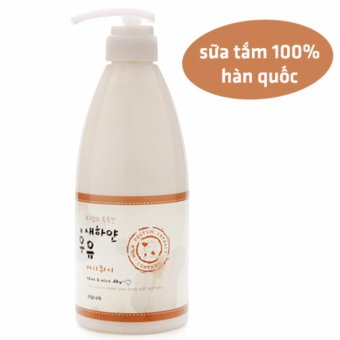 Sữa tắm dưỡng da trắng mịn Welcos White Milk Body Wash Cao cấp Hàn Quốc 740ml - Hàng Chính Hãng...