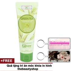 Tẩy da chết trắng da sạch mụn Green Tea Peeling Gel Cao cấp Hàn Quốc 120ml + Tặng móc khoá in hình thebeautyshop – Hàng chính hãng