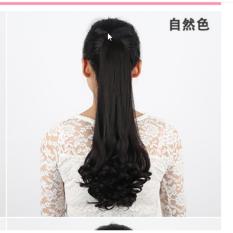 Tóc giả cột đuôi đen tự nhiên mượt L48 4#