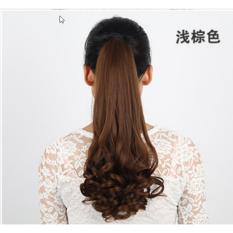 Tóc giả cột đuôi nâu hạt dẻ sáng L48 2/30#