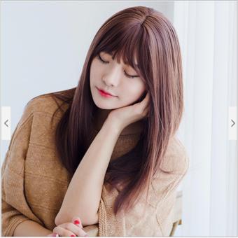 Tóc giả nữ Hàn Quốc cao cấp có da đầu - TG3278 ( NÂU HẠT DẺ NHƯ HÌNH )  