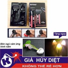 Tông đơ cắt tóc kiêm máy cạo râu Boteng BT-T1 + Tặng đèn ngủ cảm ứng hình nấm