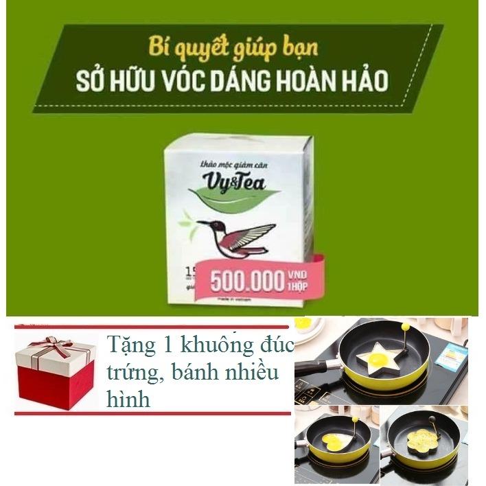 Trà Giảm Cân Tan Mỡ Vy Tea - CHÍNH HÃNG (Liệu Trình 15 Ngày) + Tặng Khuôn đúc trứng làm...