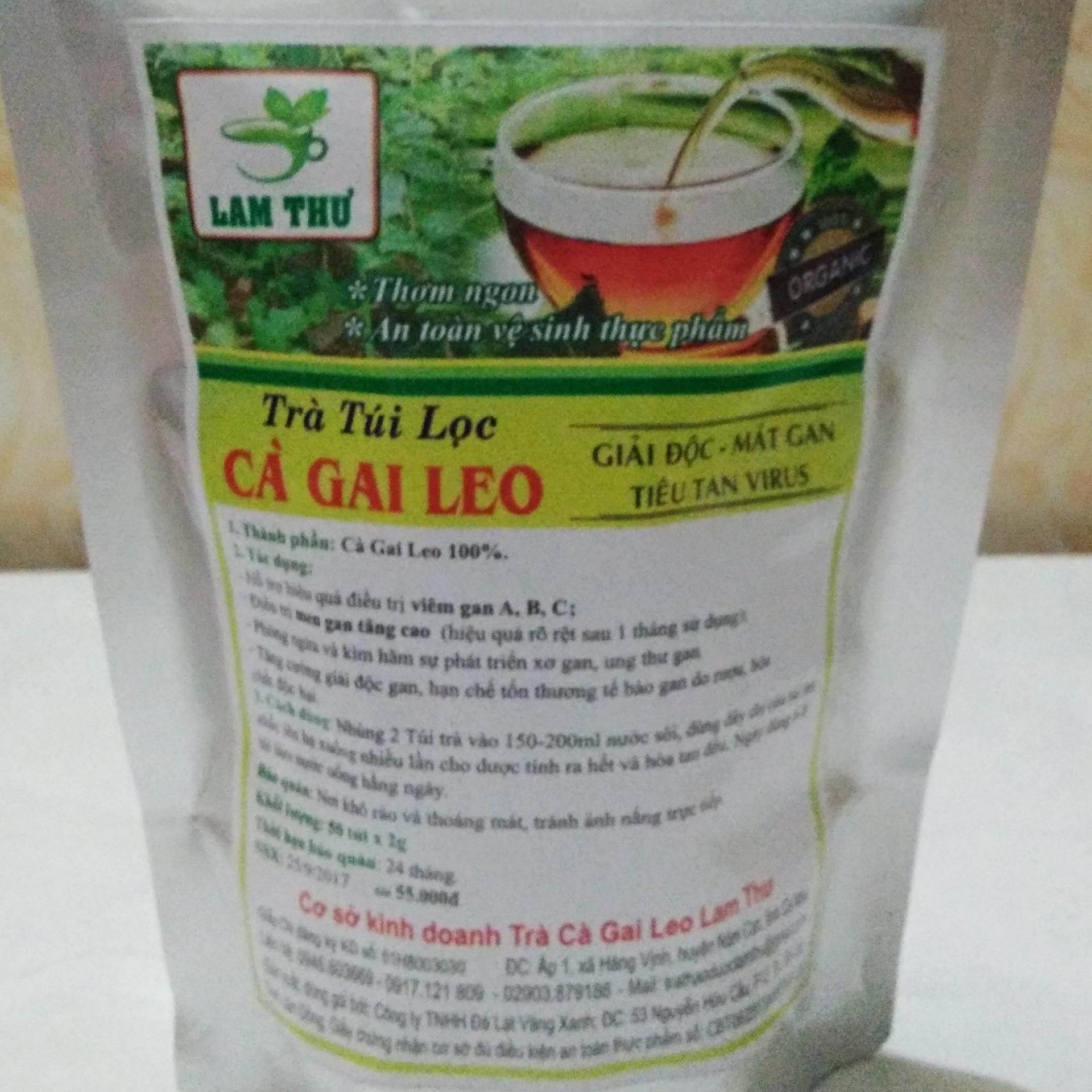 TRÀ TÚI LỌC CÀ GAI LEO LAM THƯ (LOẠI 50 TÚI LỌC)