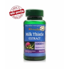 Viên uống bổ gan, giải độc gan, tăng cường chức năng gan Puritan’s Pride Milk Thistle Extract 1000mg 90 viên HSD tháng 4/2020