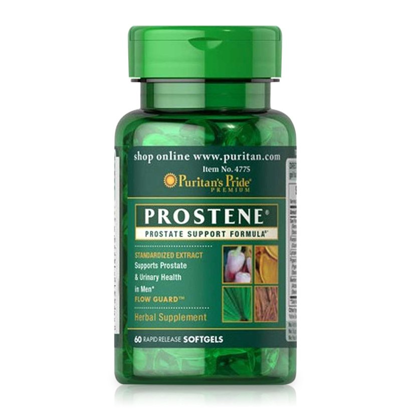 Viên uống hỗ trợ tiền liệt tuyến, giảm tiểu dắt, tiểu đêm Puritan's Pride Premium Prostene Prostate Support Formula 60...