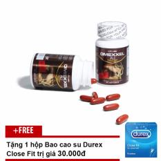 Viên Uống Tăng Cường Sinh Lý Nam Giới Omexxel Ali (Lọ 30 Viên) + Tặng Bao cao su Durex Close Fit