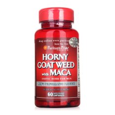 Viên uống tăng cường sinh lý nam giới Puritan’s Pride Chiết xuất Cỏ sừng dê và Maca Horny Goat Weed with Maca 60 viên HSD tháng 1/2019