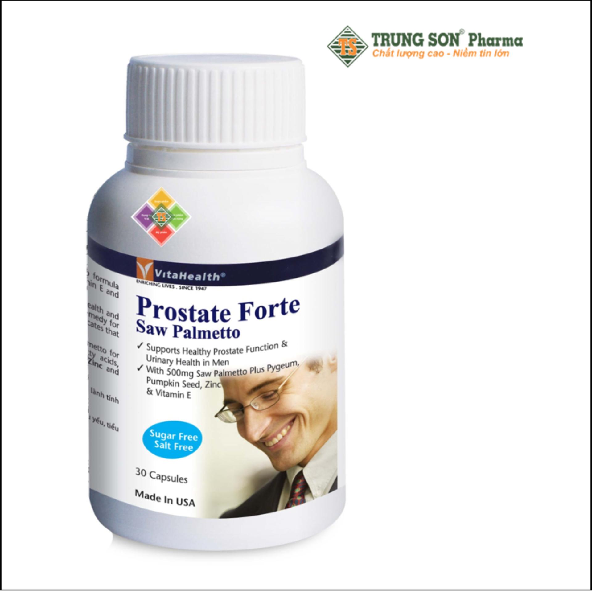 Vitahealth Prostate Forte - Viên uống hỗ trợ điều trị phì đại tuyến tiền liệt