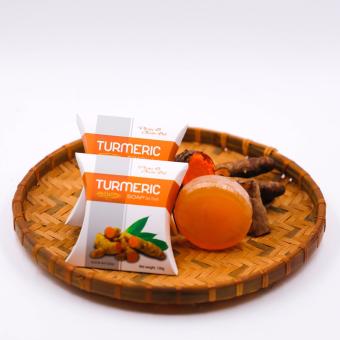 Xà bông tắm chiết xuất 100% nghệ tươi dành cho người bị mụn ở lưng