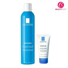Xịt khoáng La Roche-Posay Serozinc 300ml và Sữa rửa mặt cho da dầu da mụn La Roche-Posay Effaclar Gel 50ml