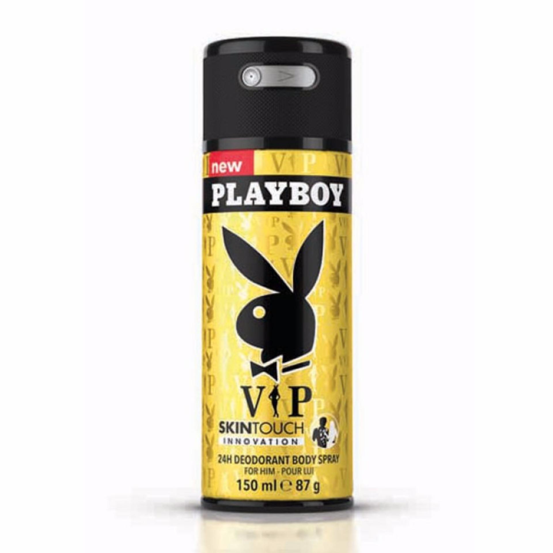 Xịt khử mùi toàn thân dành cho nam Playboy 24h Deadorant Body Spray - Vip 150ml