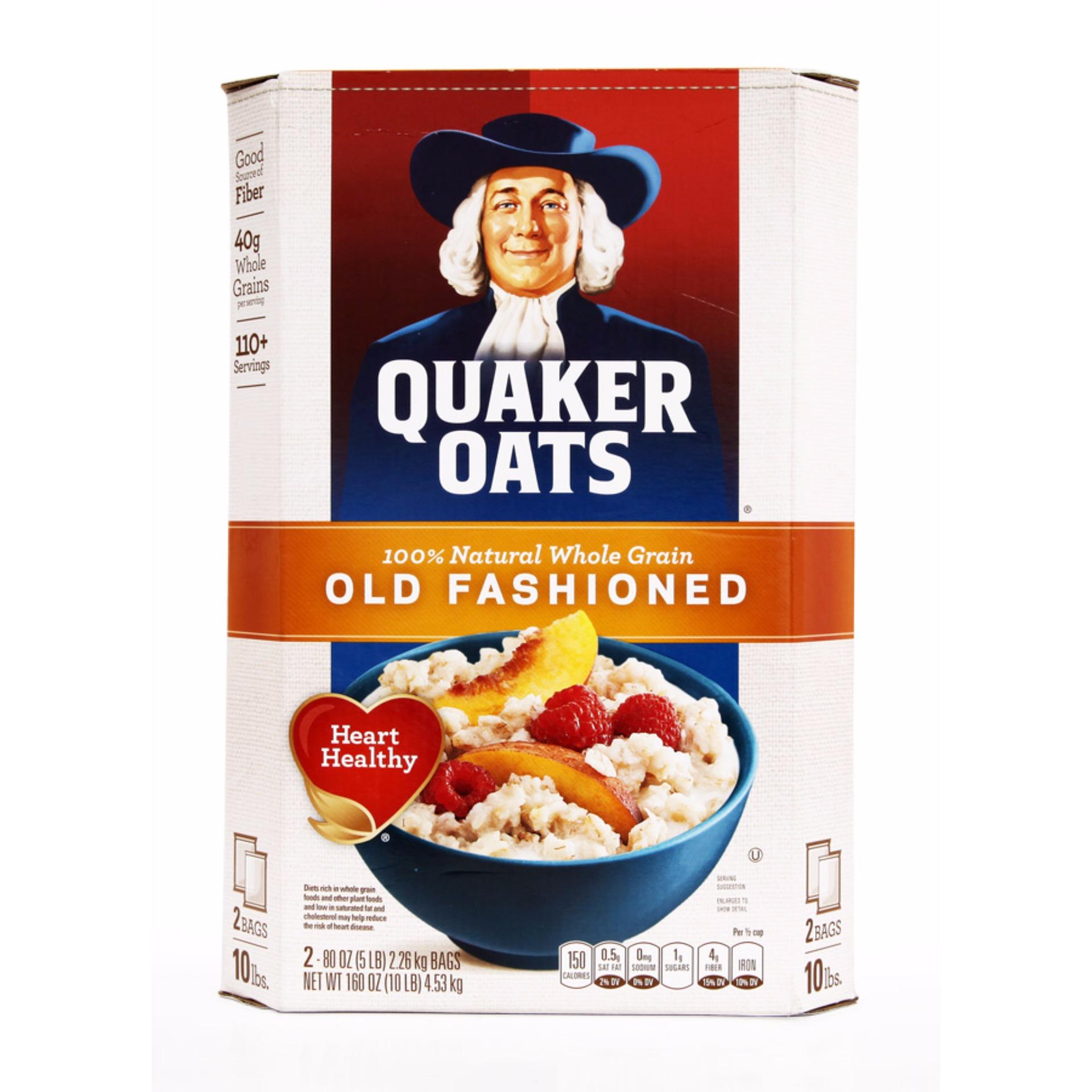 Yến mạch nguyên hạt Quaker Oats Old Fashioned 4.52 kg