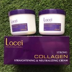 THUỐC DUỖI TÓC KHÔNG KẸP NHIỆT BÓNG MƯỢT DÙNG CHO CÁ NHÂN TẠI NHÀ LACEI COLLAGEN