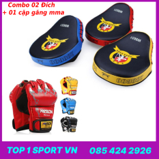 Combo Đích Đỡ Bàn Tay + Găng Đấm MMA Walon Chính Hãn.g – Bảo hành 6 tháng