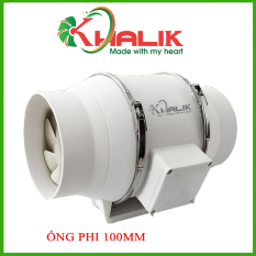 Quạt thông gió nối ống phi 100mm KHALIK KL-100 (Với 2 lựa chọn hàng KHALIK và hàng Trung Quốc)