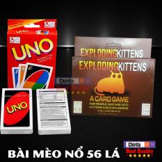 Bài UNO 108 Lá + Bộ Bài Mèo Nổ 56 Lá Kịch Tính – Exploding Kittens Card + UNO Cards