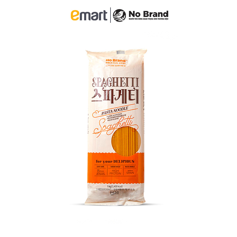 Mì Spaghetti Sợi Tròn No Brand Hàn Quốc Gói 1kg - Emart VN