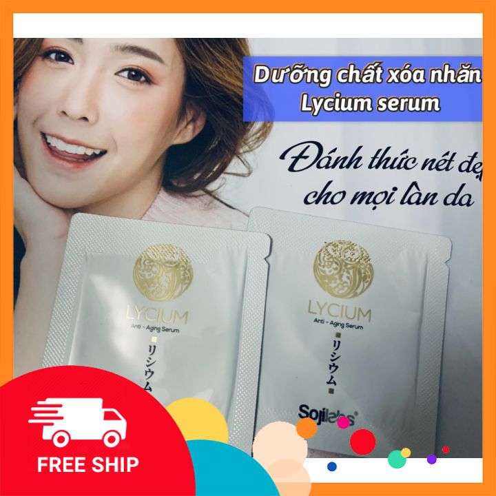 [mẫu thử] 1 gói 3g Lycium Serum giúp da căng mịn - Huyết thanh trẻ hóa da của Nhật Bản