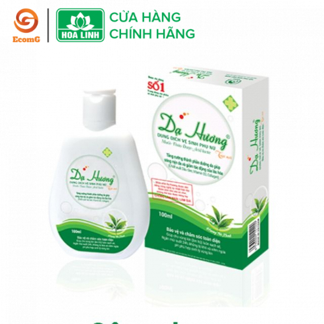 Dung dịch vệ sinh phụ nữ dạng gel Dạ Hương trà xanh cá tính 100ml- DH5-02