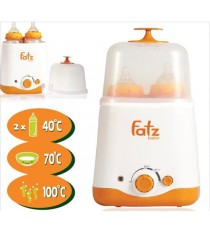 Máy hâm sữa tiệt trùng 2 bình cổ rộng Fatz Baby FB3012SL