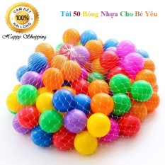 Túi 50 Trái Bóng Nhựa Màu Sắc Cho Bé Yêu
