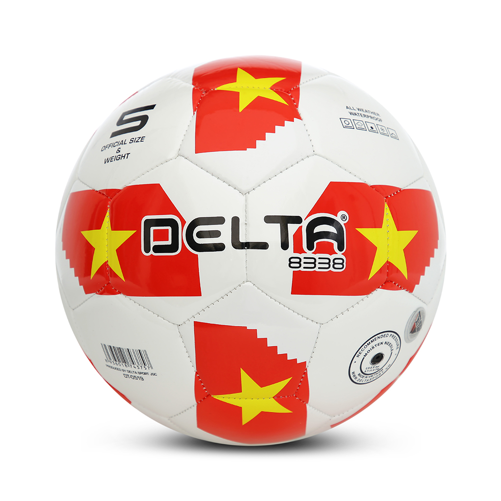 Bóng đá ngoài trời DELTA S4 3818-4M size 4 chất liệu da TPU tổng hợp, chơi trên sân cỏ nhân...