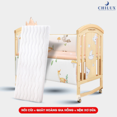 Nôi cũi cho bé Chilux Peace Natural – đa năng 6 chế độ – Kèm bộ quà tặng 5 món xinh xắn