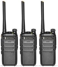 Bộ 3 Bộ đàm Motorola CP318-Cự ly liên lạc tối thiểu 1km trong nội thành (BN3)+Tặng kèm 03 tai nghe