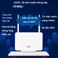 Thẻ cắm đầy đủ Netcom 4G Bộ định tuyến không dây di động Wifi di động Trang chủ Băng thông rộng Bộ định tuyến di động