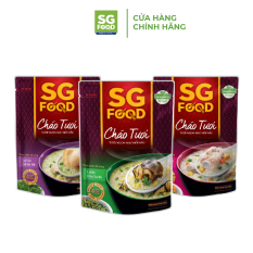Lốc 32 – Combo 3 Cháo Tươi Sài Gòn Food 240G (Sườn Non, Lươn, Cá Lóc)
