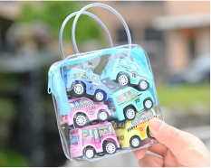 [HCM]Bộ đồ chơi 6 xe oto mini chạy dây cót nhiều màu sắc mẫu mã khác nhau đựng trong túi