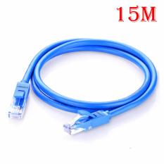 Dây cáp mạng CAT6 UTP 2 đầu đúc sẵn Ugreen NW102 11207 – dây tròn màu xanh 15M tốc độ 1 Gbps