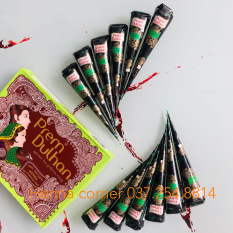 HENNA PREM DULHAN – MỰC VẼ (MỰC XĂM) Ấn Độ – Màu Nâu kinh điển – Chấm Tàn nhang (Tặng khuôn vẽ ngẫu nhiên)