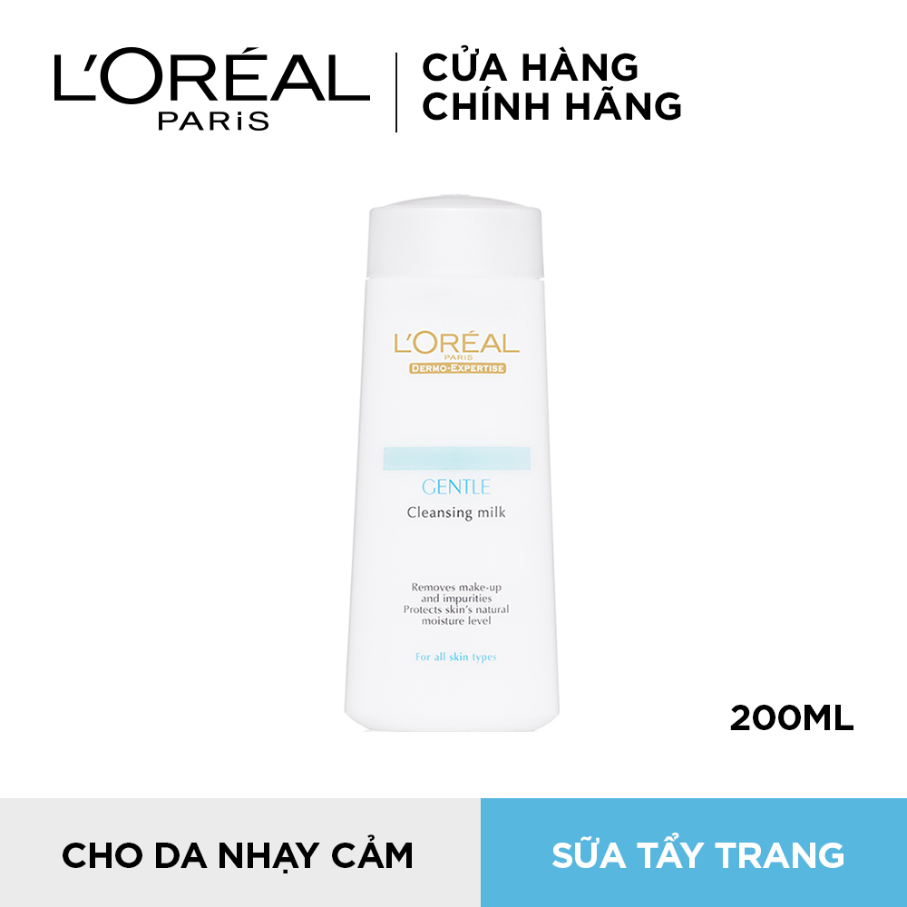 Sữa tẩy trang L’Oreal Paris Dermo Expertise Gentle Cleansing Milk 200ml