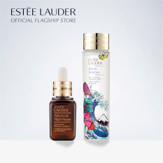 Bộ Cấp Ẩm Tức Thì & Phục Hồi Da Căng Mướt gồm Nước dưỡng kích hoạt Estee Lauder Micro Essence x Aiko 200ml và Serum Advanced Night Repair 20ml