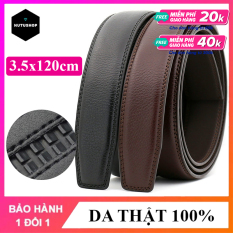 Dây thắt lưng nam dây nịt nam da bò hàng đẹp kích thước 3.5cm dùng cho khóa tự động