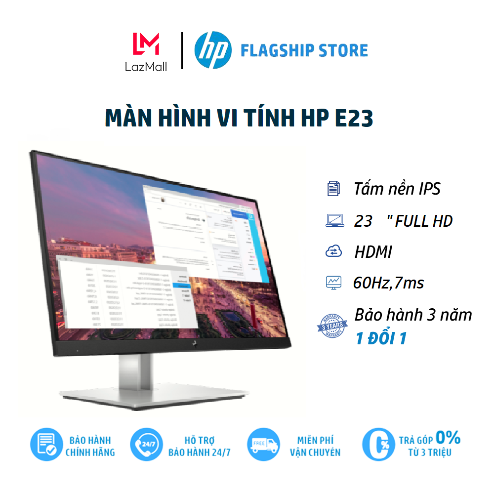 Màn hình vi tính HP E23 23 inch G4 FHD Monitor,3Y WTY/9VF96AA – Hàng Chính Hãng – Bảo Hành 3 Năm