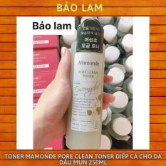 Nước hoa hồng TONER MAMONDE Pore Clean Toner DIẾP CÁ CHO DA DẦU MỤN 250ml