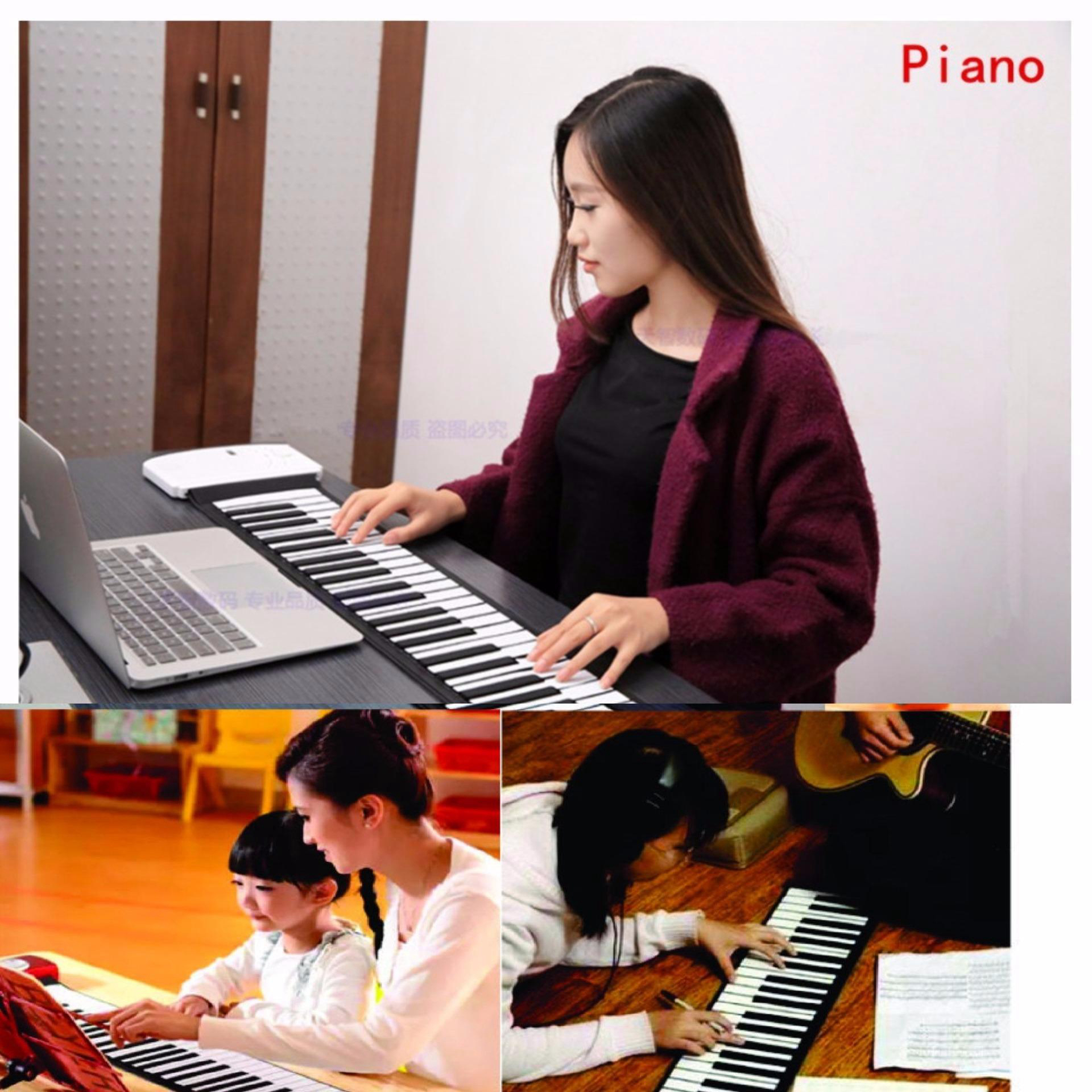 [HCM]Piano Dẻo 49 Phím Đàn Piano Cuộn Đàn Piano Cuộn Lên 49 Phím Đàn Piano Mềm Linh Hoạt Silicone Có...