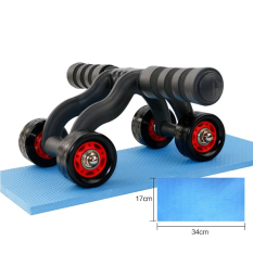 Con lăn cơ bụng 4 bánh cao cấp, Tặng kèm thảm lót đầu gối – Bảo Hành 3 Tháng lỗi 1 đổi 1
