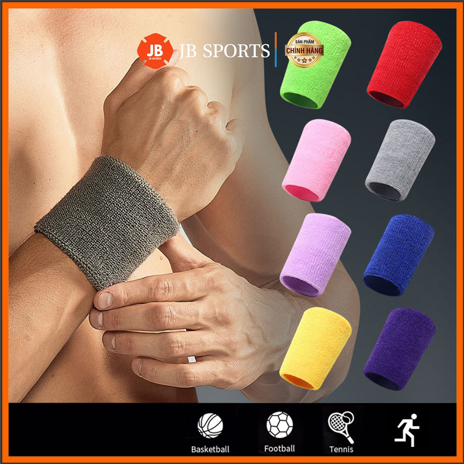 Băng Mồ Hôi Tay, Băng Cổ Tay, Bảo Vệ Cổ Tay Chơi Thể Thao, Tập Gym, Tennis, Cầu Lông,…